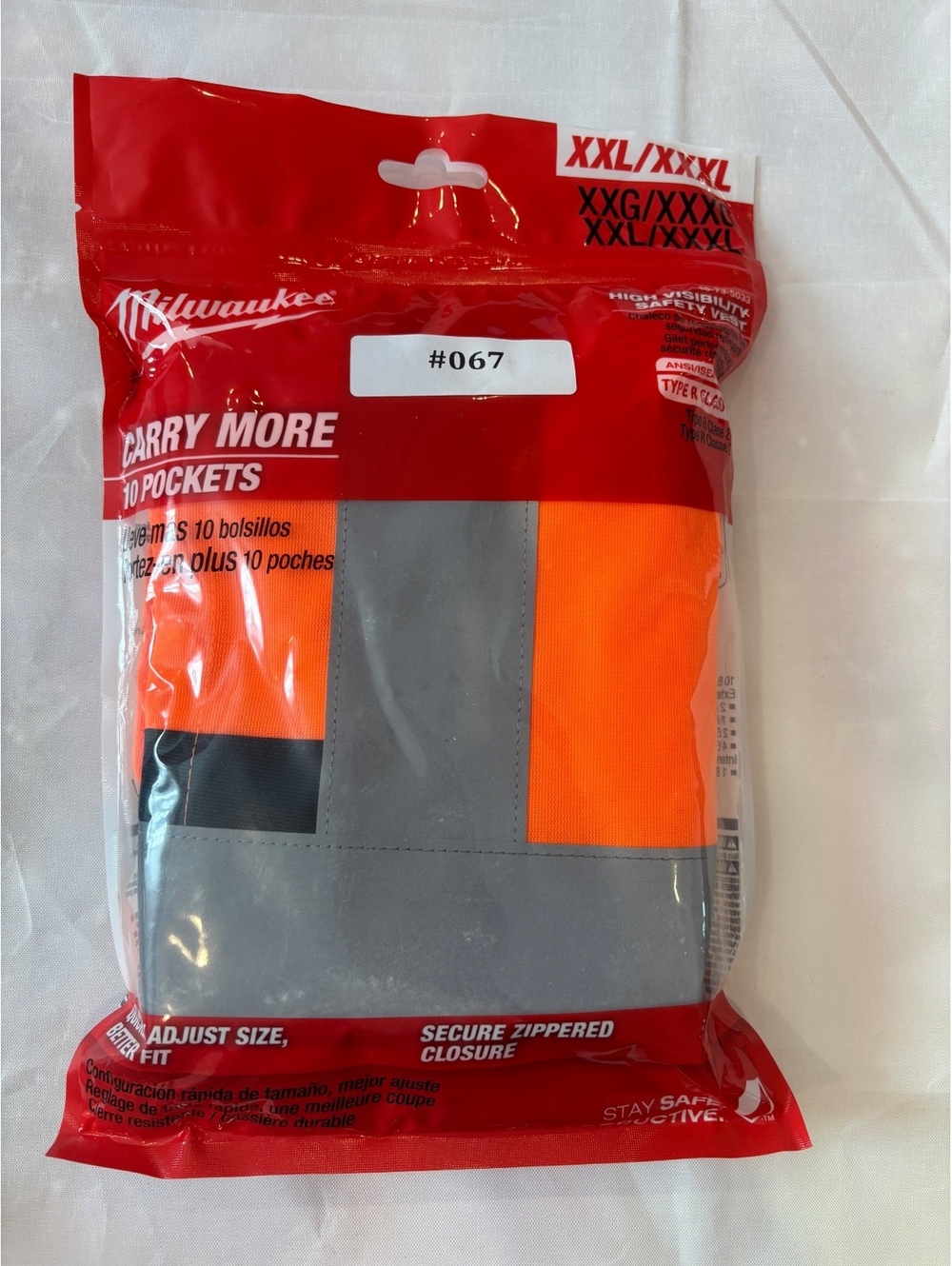 XXL high visibility safety jacket